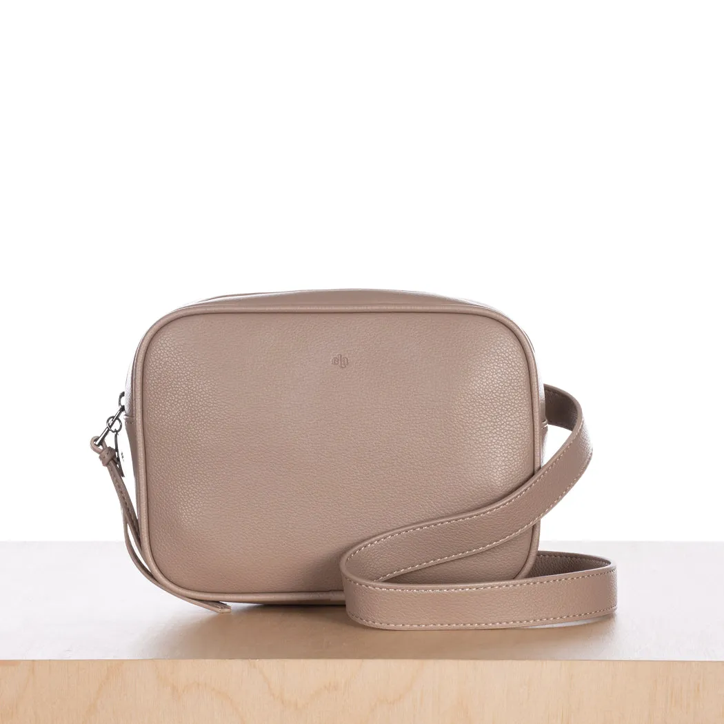Belt Bag – Taupe Pebble with Gunmetal Hardware sold by ELA