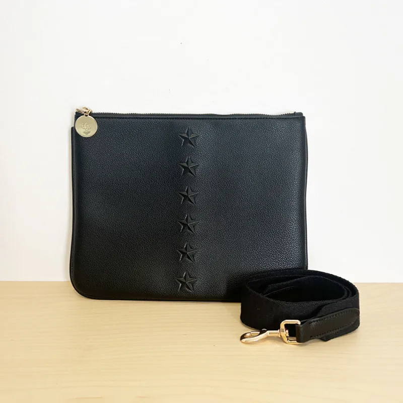 Pouch with Strap - Black Sample Sale sold by ELA
