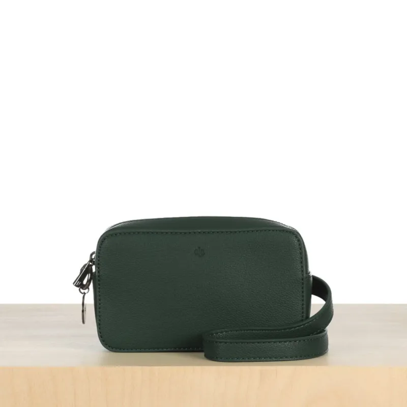 Micro Belt Bag – Forest Green Pebble sold by ELA