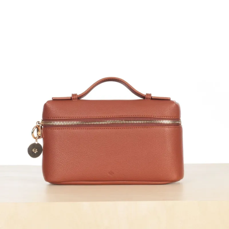 Mini Case Clutch - Walnut Pebble sold by ELA