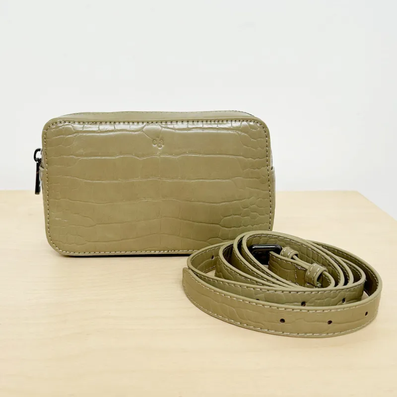 Micro Belt Bag – Sage Croc SM Sample Sale sold by ELA