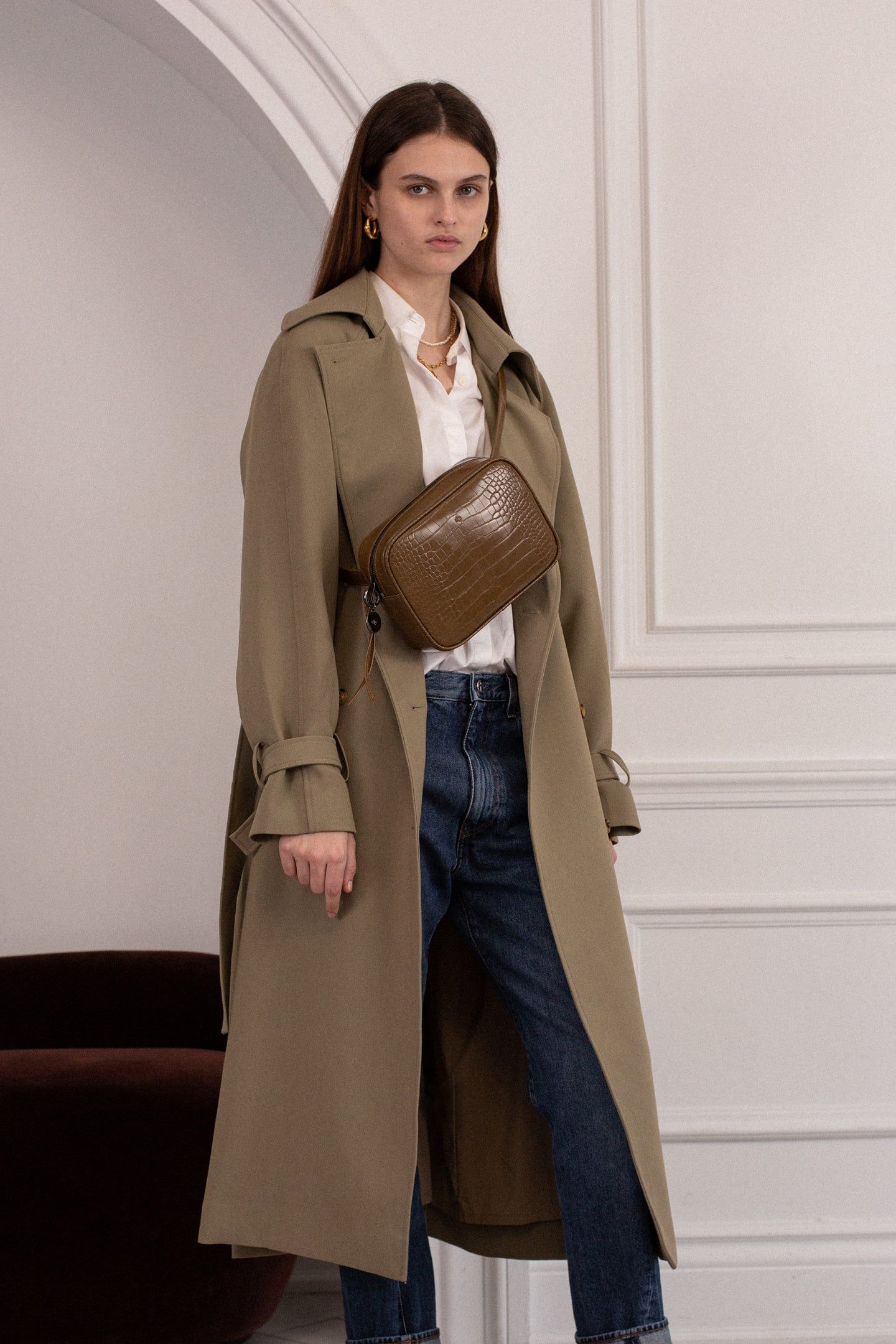 Belt Bag – Chestnut Croc sold by ELA product image thumbnail 2