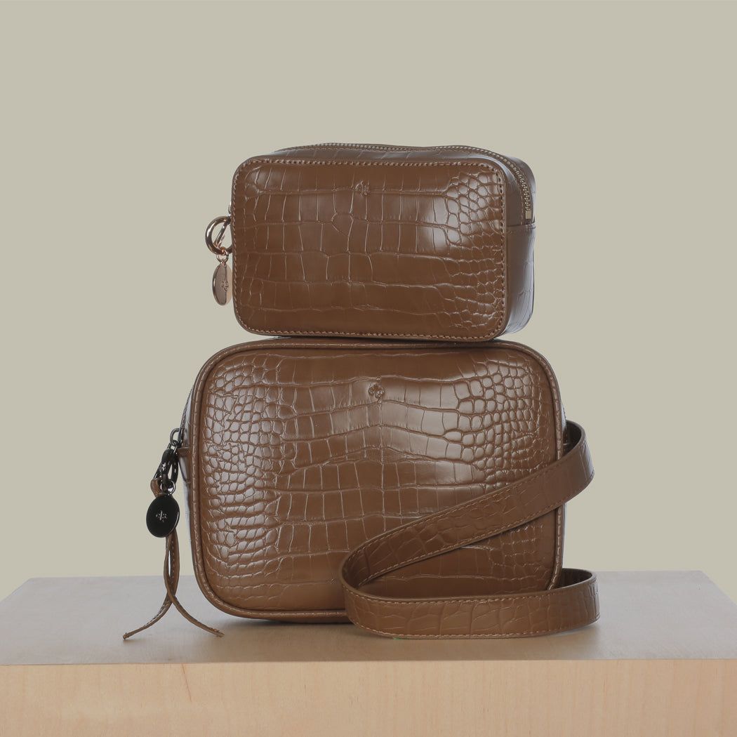 Belt Bag – Chestnut Croc sold by ELA product image thumbnail 3