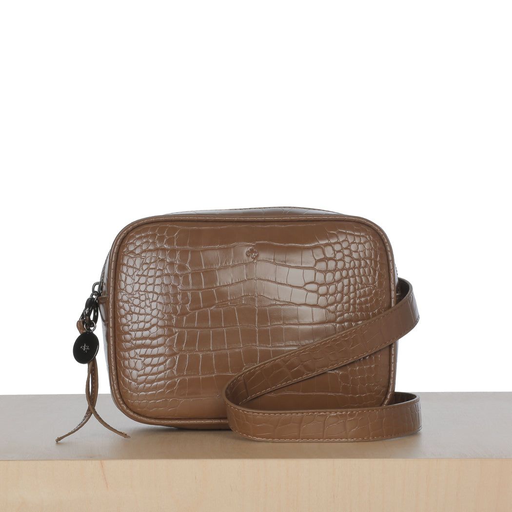 Belt Bag – Chestnut Croc sold by ELA