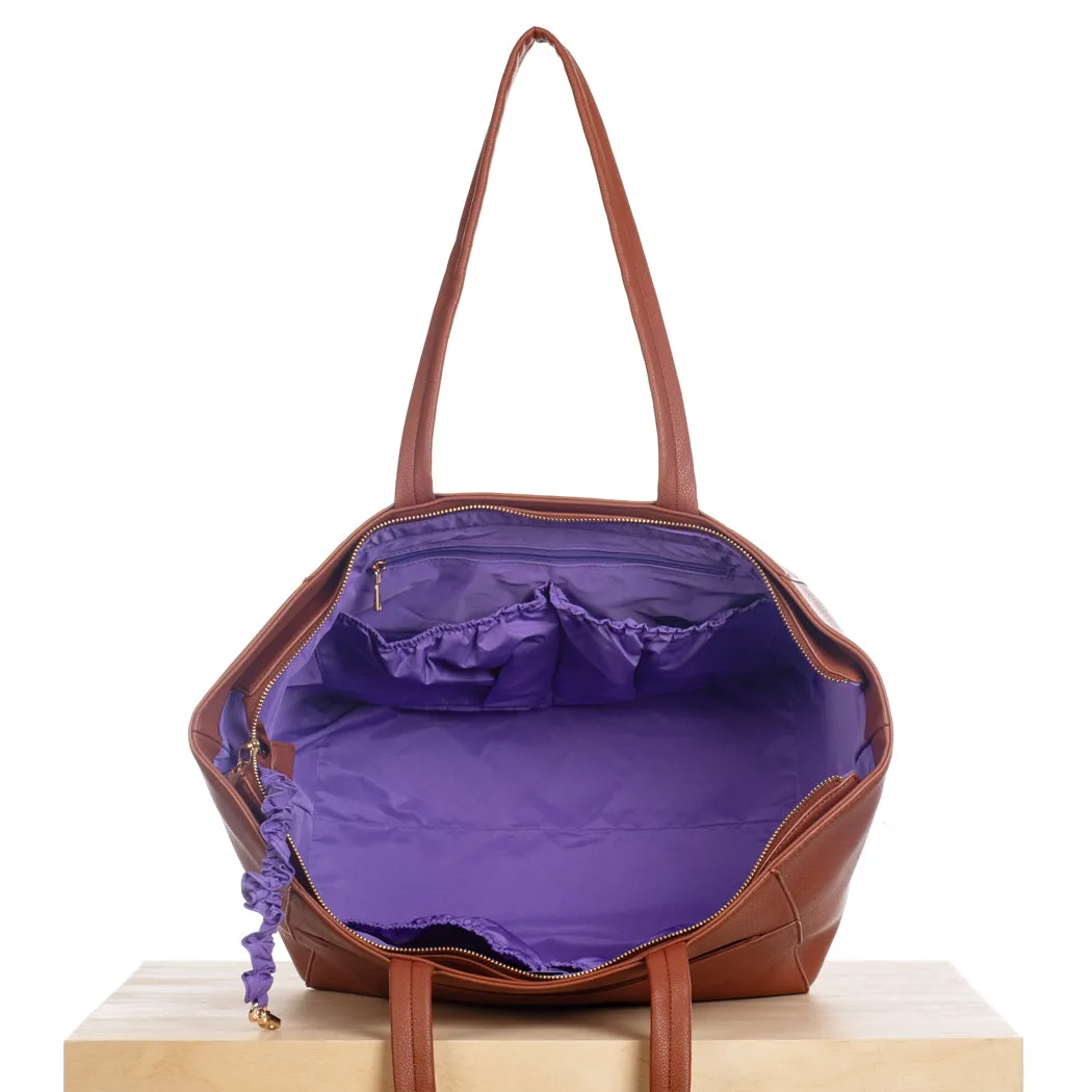 Medium Zipper Tote – Beige Pebble sold by ELA product image thumbnail 5