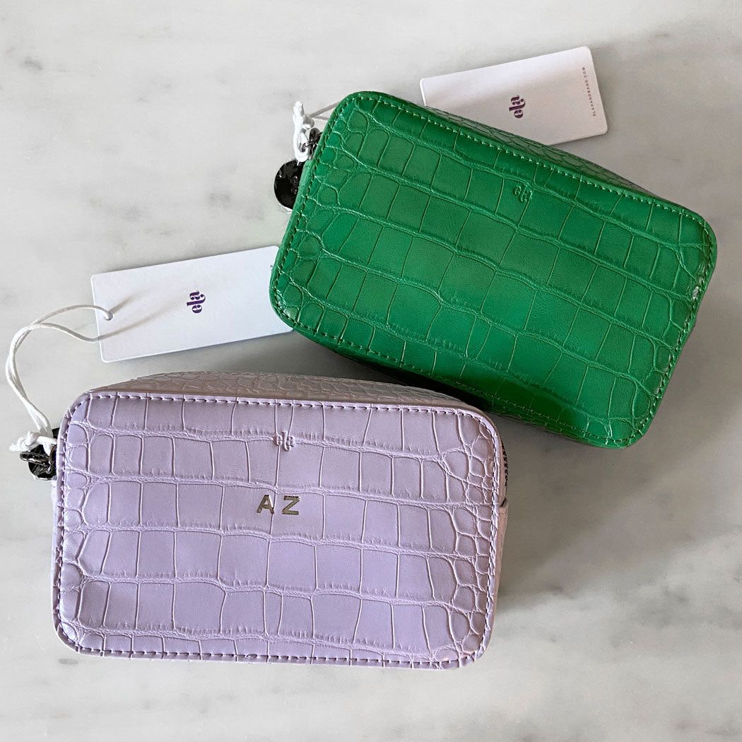 Micro Belt Bag – Green Croc sold by ELA product image thumbnail 3