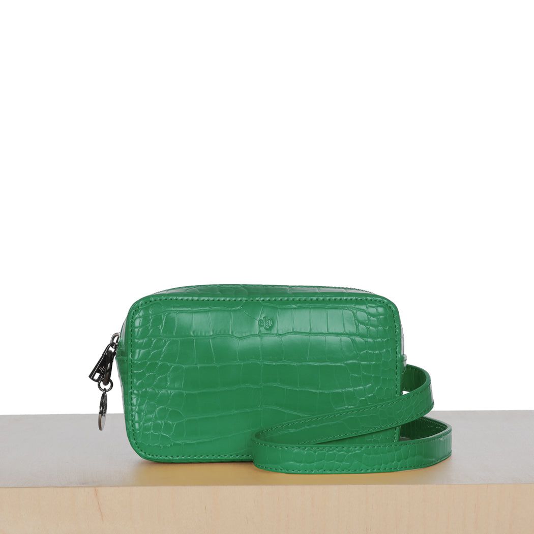 Micro Belt Bag – Green Croc sold by ELA