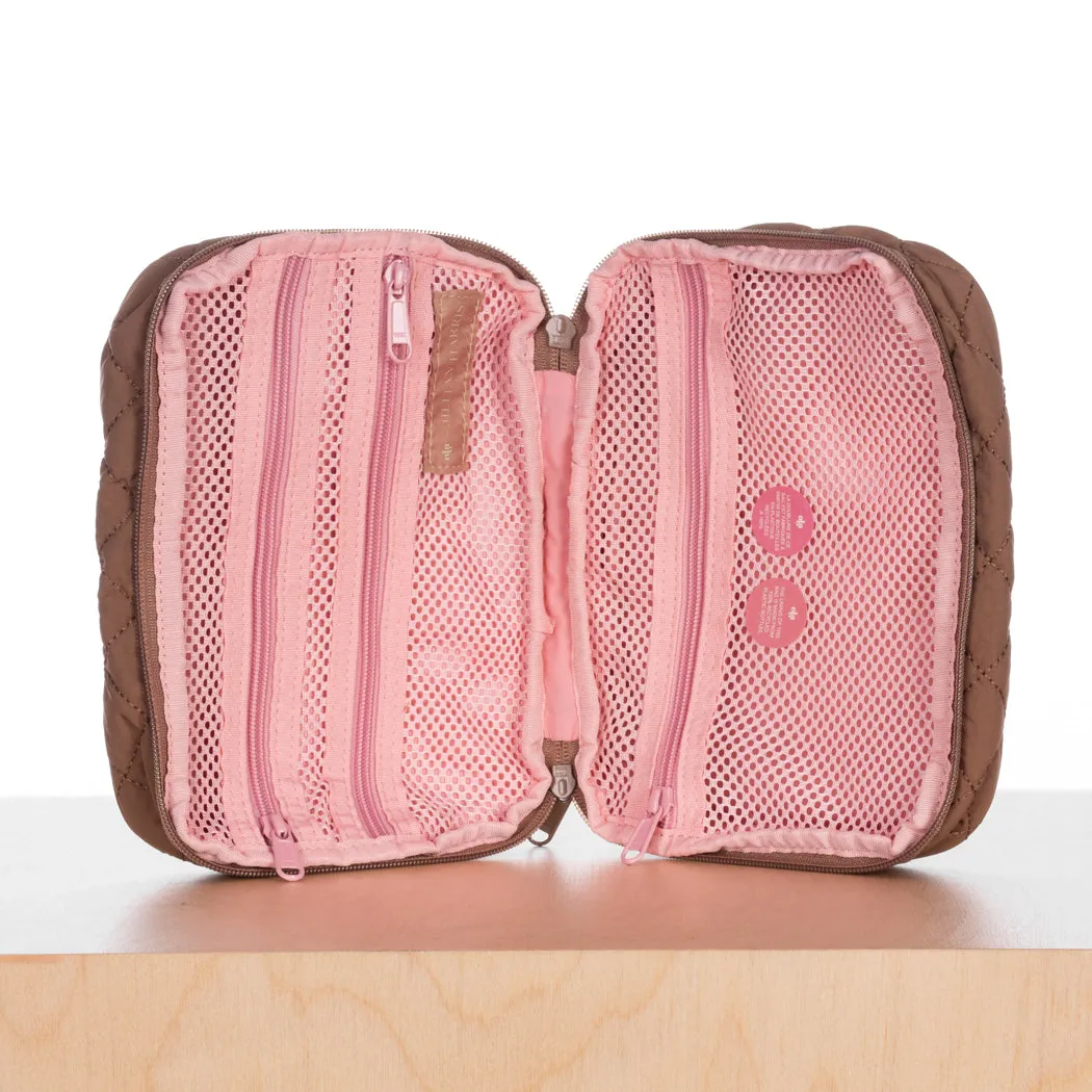 ela x Jillian Harris - Zipped Travel Case - Brown sold by ELA product image thumbnail 3