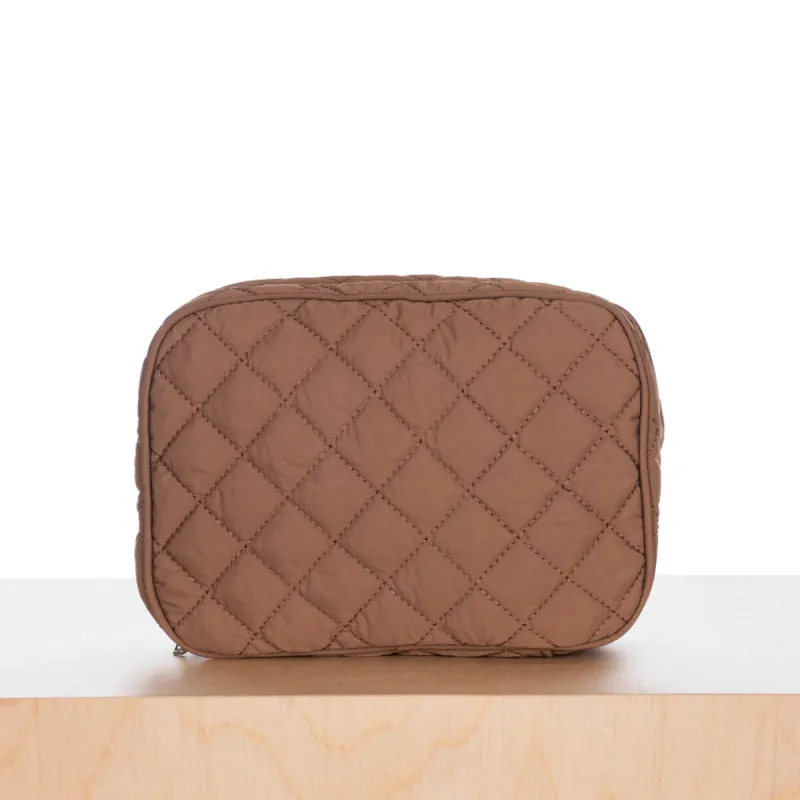 ela x Jillian Harris - Zipped Travel Case - Brown sold by ELA