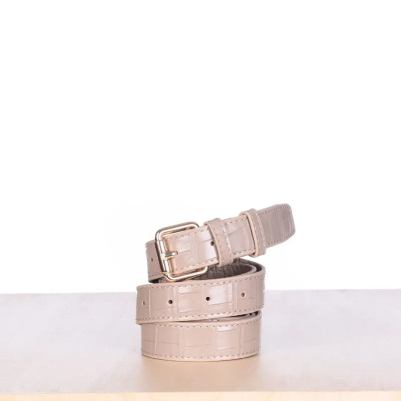 Taupe Croc Effect Belt Strap (L/XL) sold by ELA