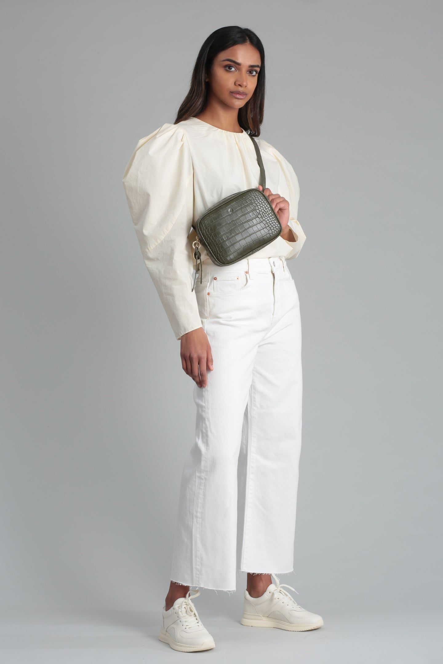 Belt Bag – Khaki Croc sold by ELA product image thumbnail 4