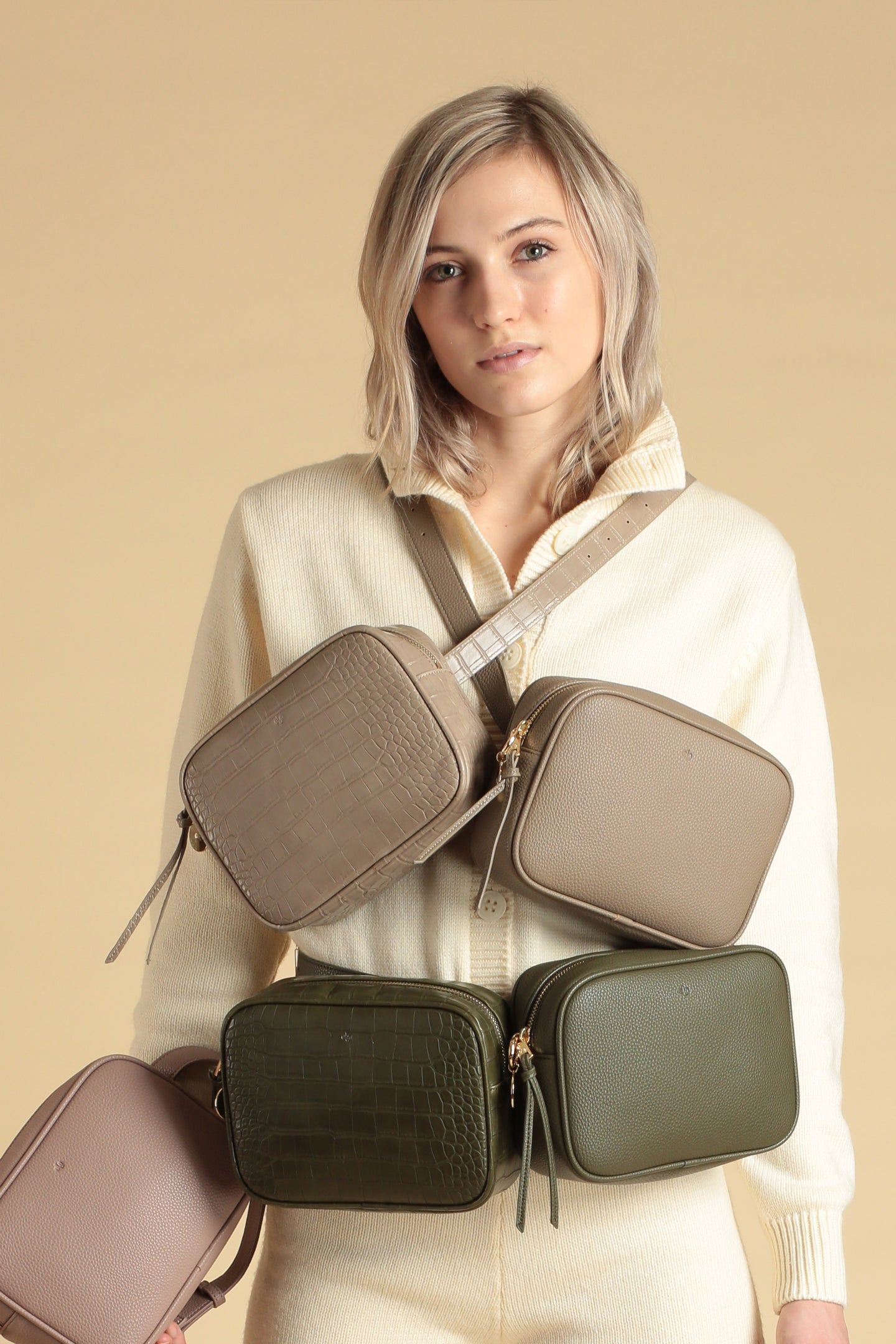 Belt Bag – Khaki Croc sold by ELA product image thumbnail 6