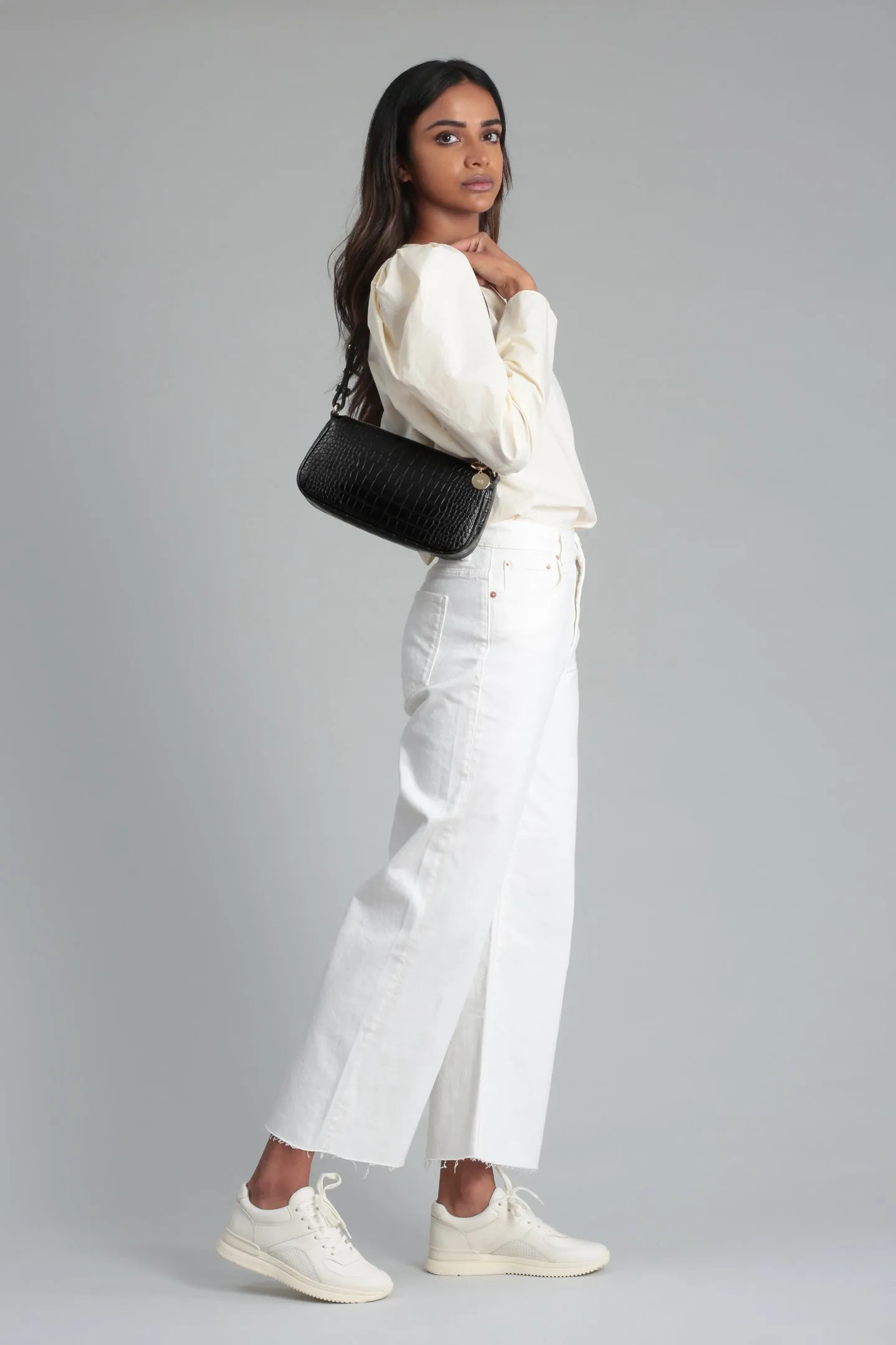 Fayette Shoulder Bag – Black Croc Effect sold by ELA product image thumbnail 4