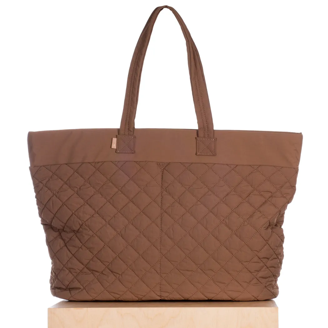 ela x Jillian Harris - XL Travel Tote - Brown sold by ELA