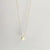 Invisible Disc charm necklace - adjustable cable chain length sold by ELA