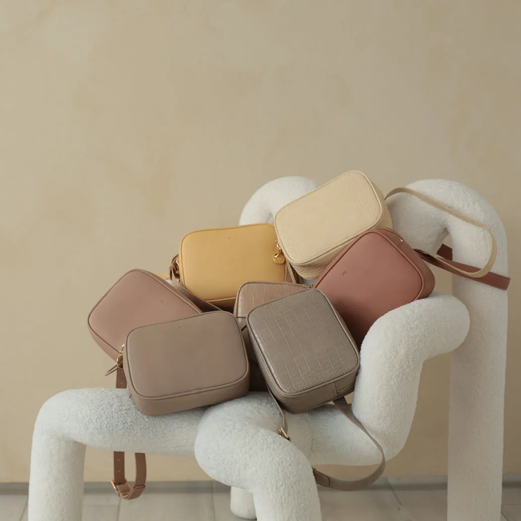 Belt Bag – Taupe Pebble with Gold Hardware sold by ELA product image thumbnail 3