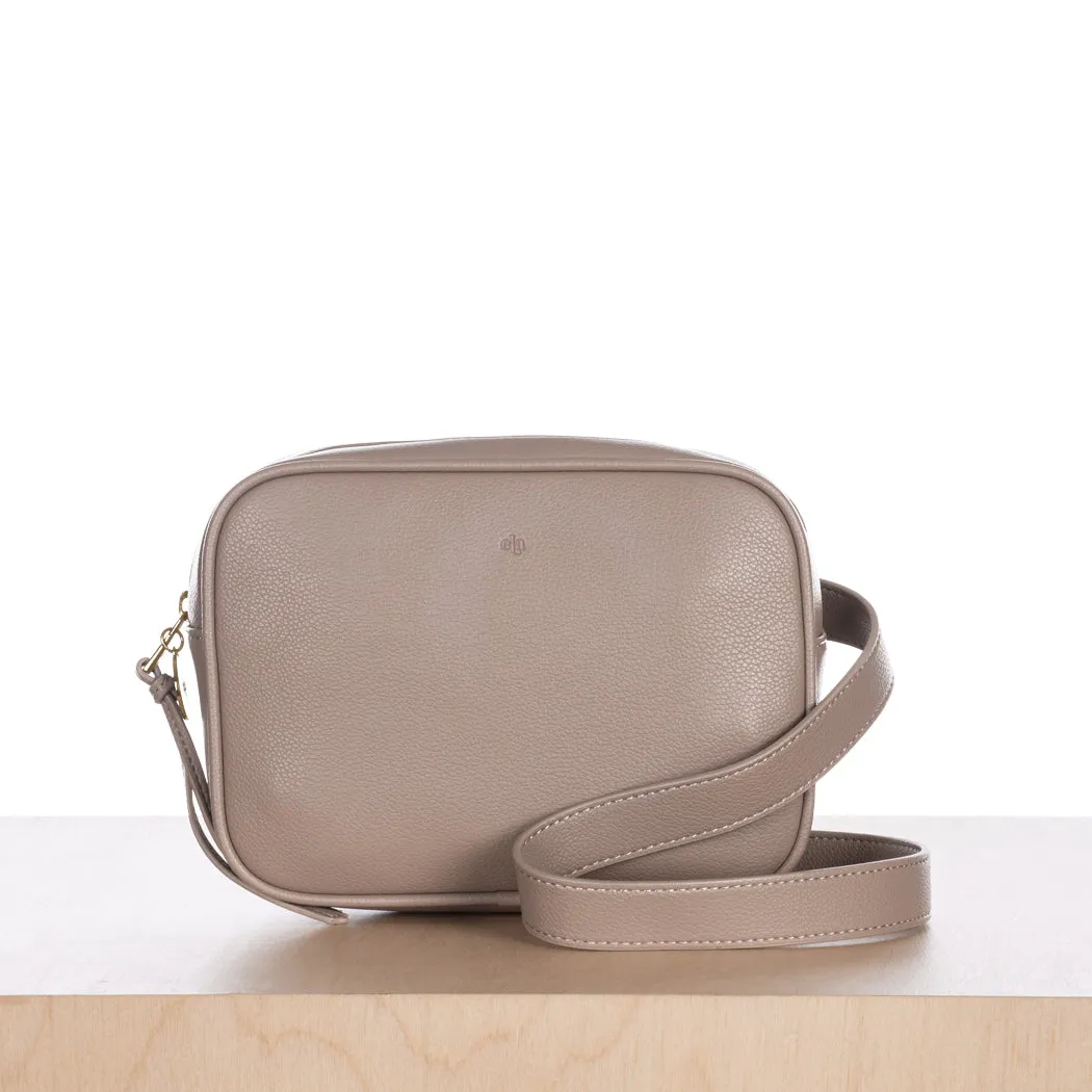 Belt Bag – Taupe Pebble with Gold Hardware sold by ELA