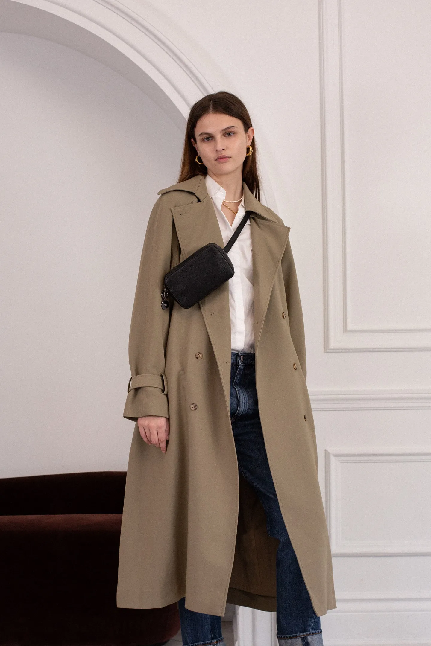 Micro Belt Bag – Black Pebble with Gold Hardware sold by ELA product image thumbnail 3