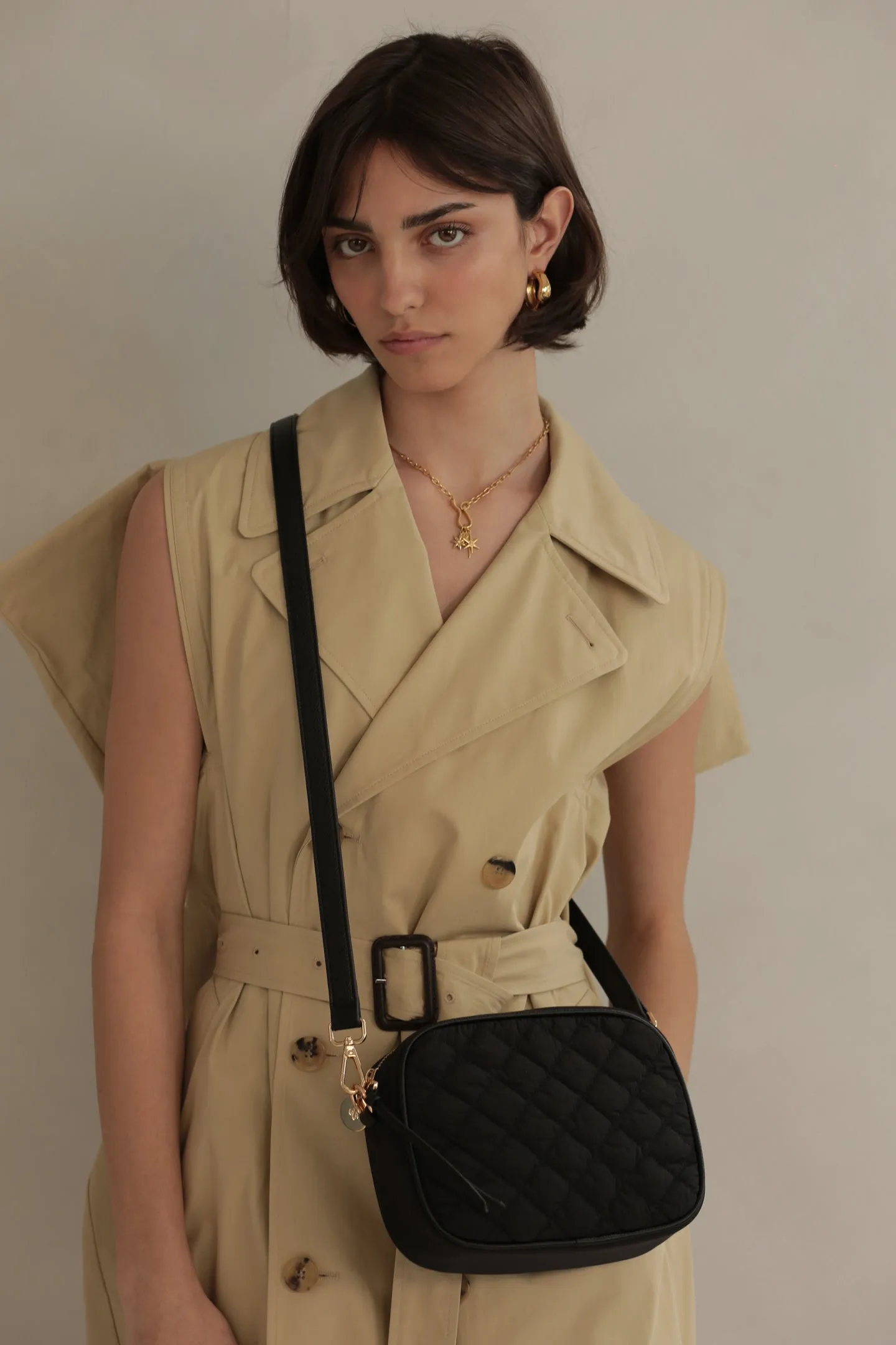 Muse Bag - Black Quilted sold by ELA product image thumbnail 2