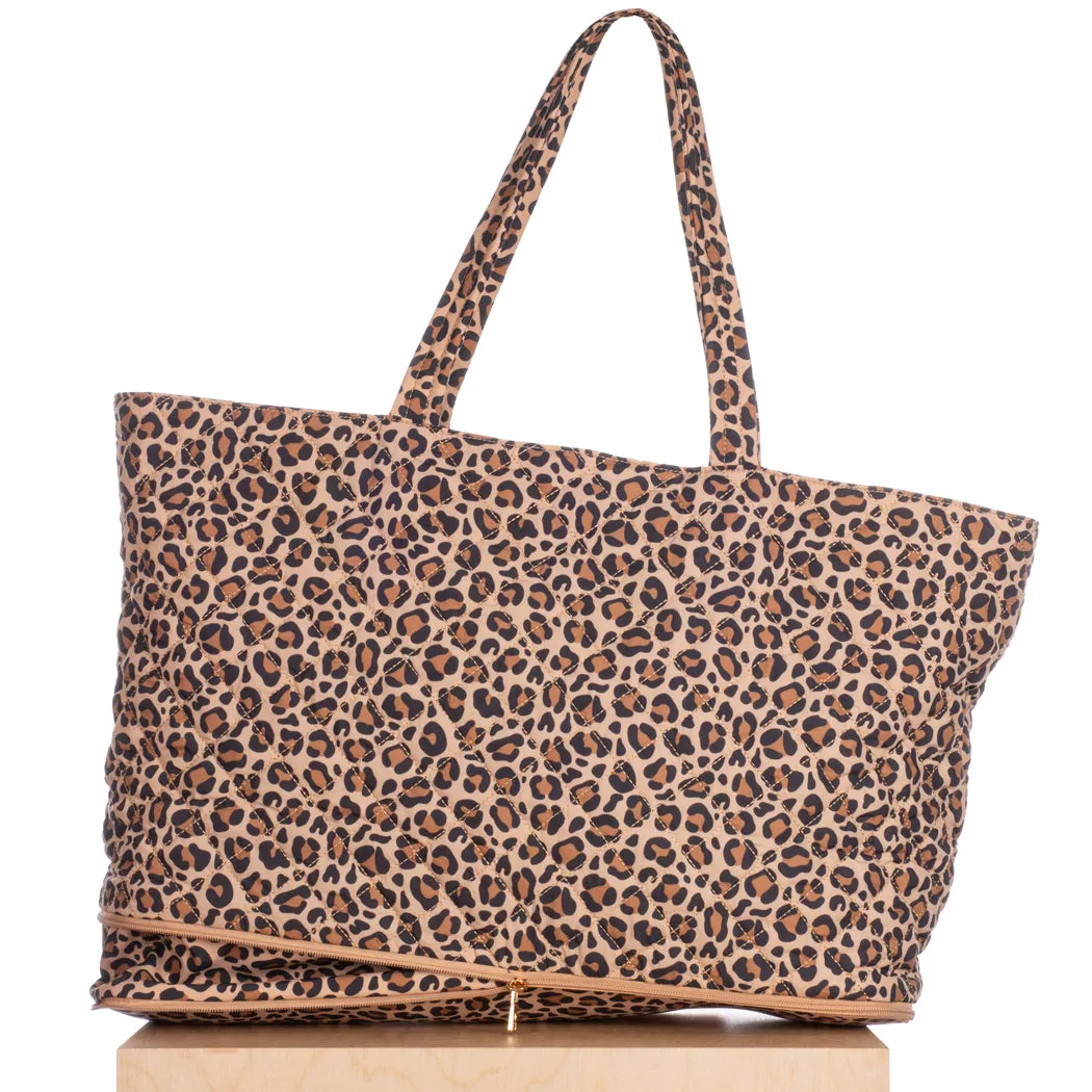 Quilted Expandable Tote – Leopard Print sold by ELA product image thumbnail 2