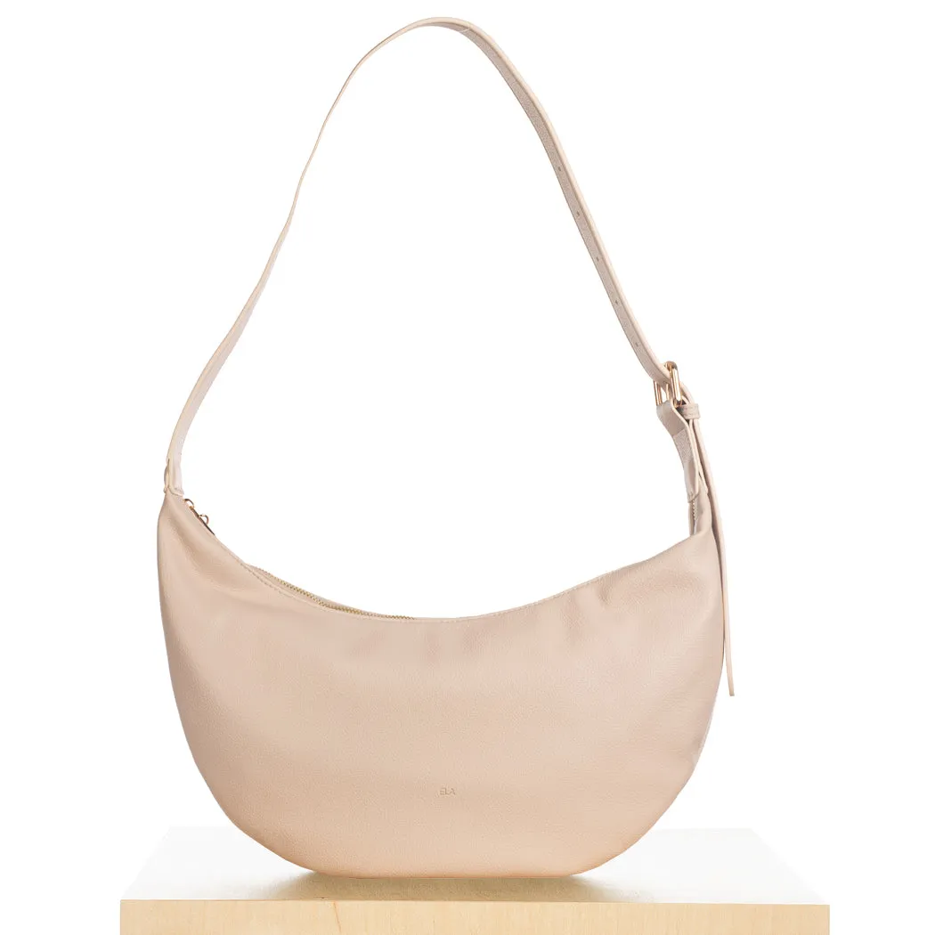 Slouchy Crossbody Bag - Ecru Pebble sold by ELA