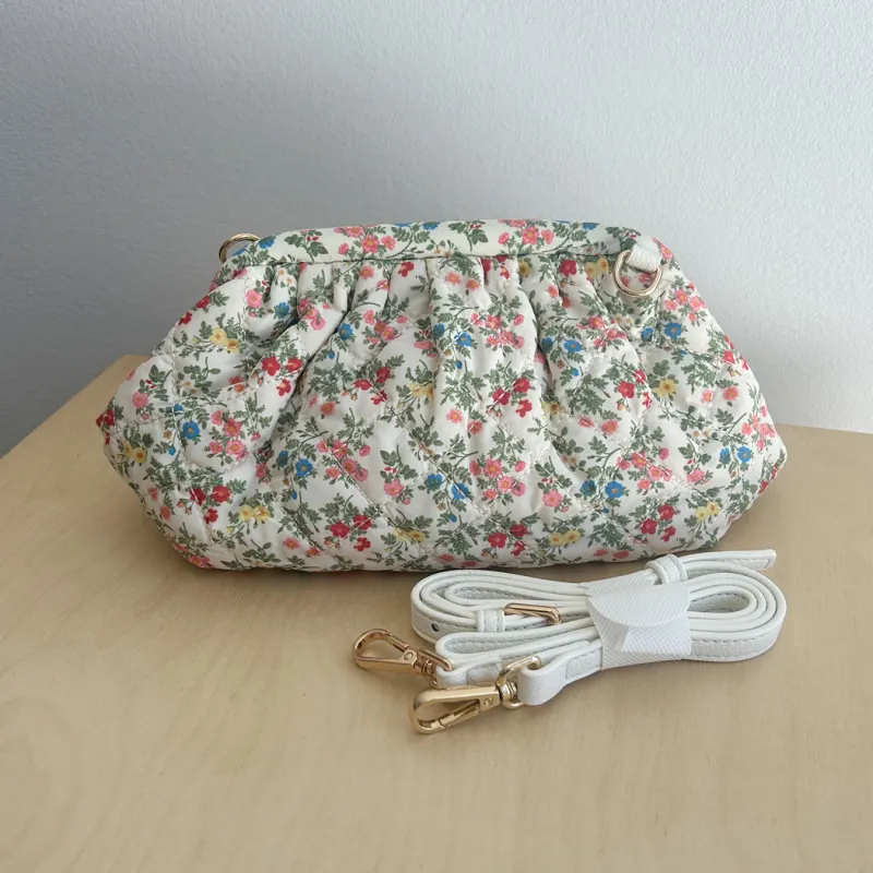 Quilted Mini Clutch  - Custom Floral Print sold by ELA
