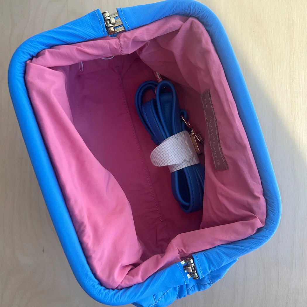 Quilted Mini Clutch - Blue sold by ELA product image thumbnail 2