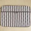 Quilted laptop sleeve  - stripe 15" sold by ELA