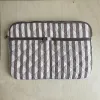 Quilted laptop sleeve  - stripe 13" sold by ELA