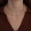 Flow Hook Fresh Water Seed Pearl Necklace - Sample sold by ELA