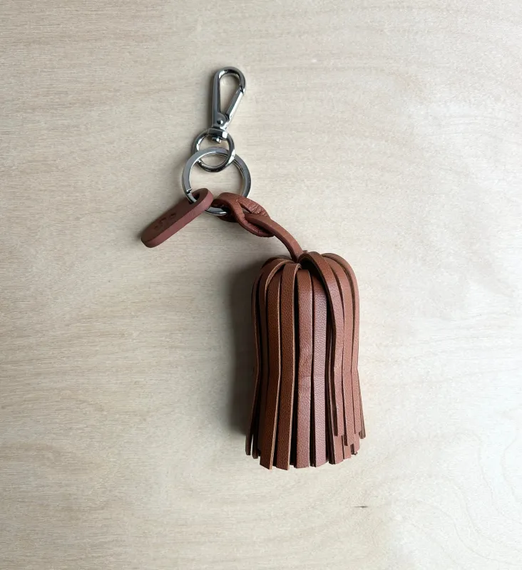 Tassel Charm/Key Fob - Smooth Walnut Archive Sale sold by ELA