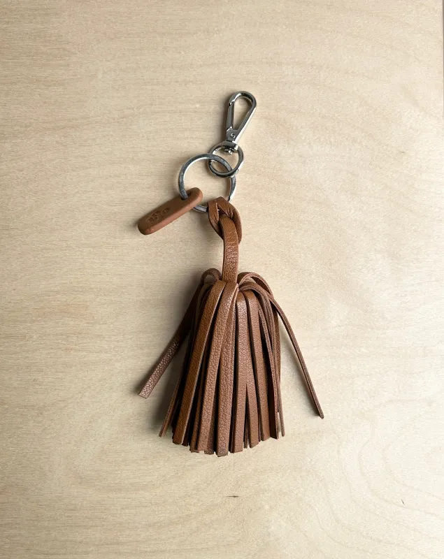 Tassel Charm/Key Fob - Walnut Archive Sale sold by ELA