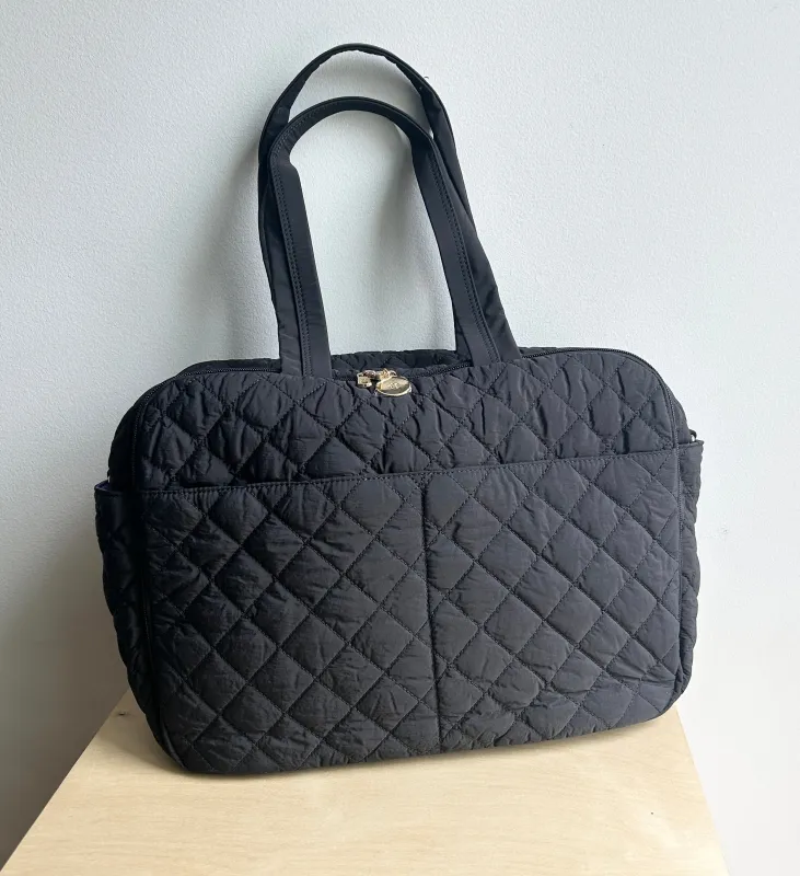 Quilted Multi Pocket Bag - Black Archive (sample) sold by ELA