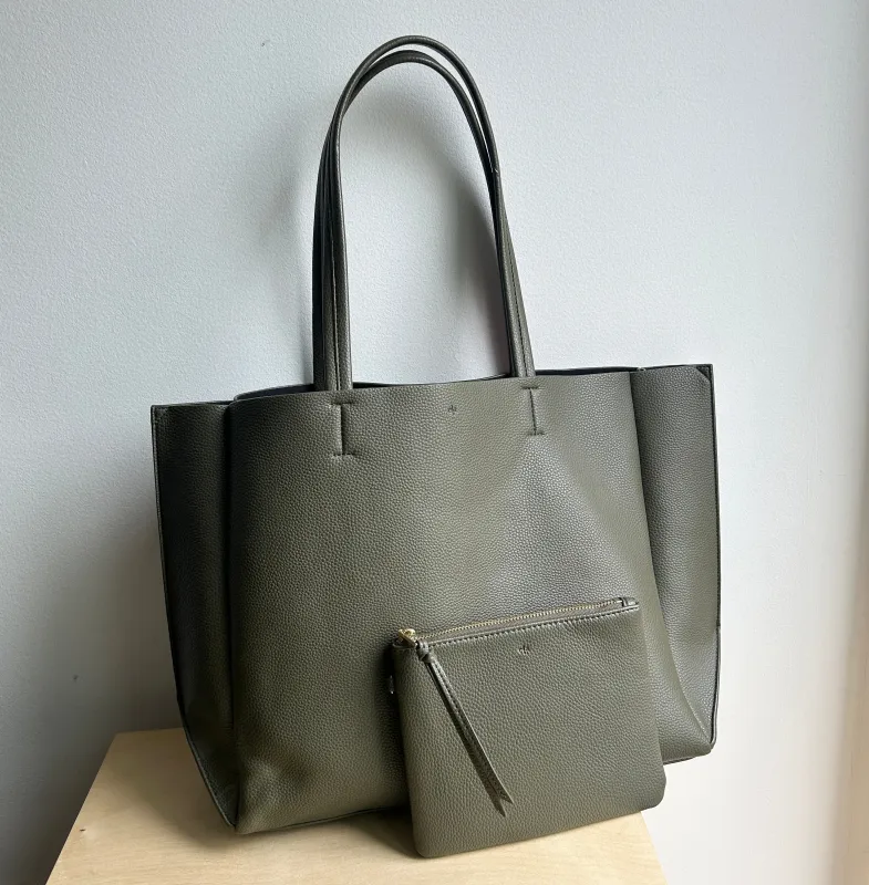 Tote with a removable pouch - Khaki Green Archive Sale sold by ELA