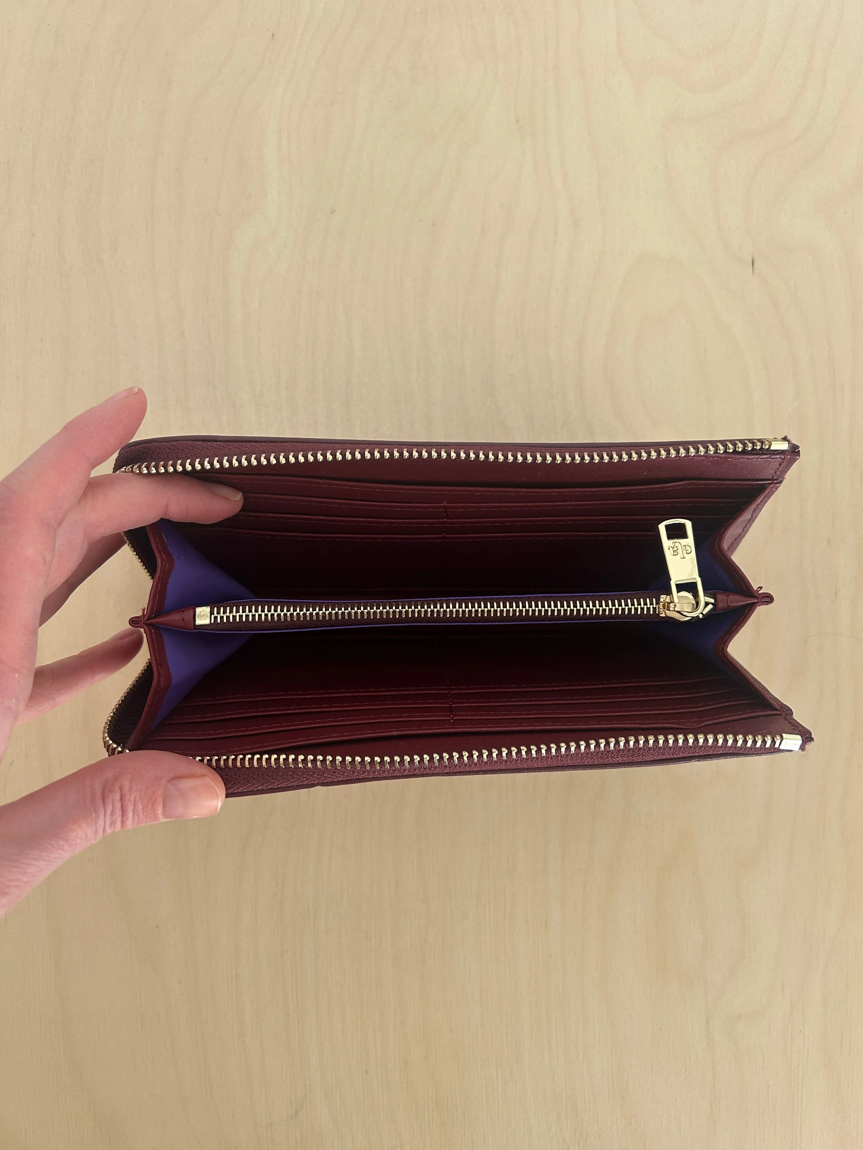 Apple Leather Wallet - Burgundy Archive Sale sold by ELA product image thumbnail 3