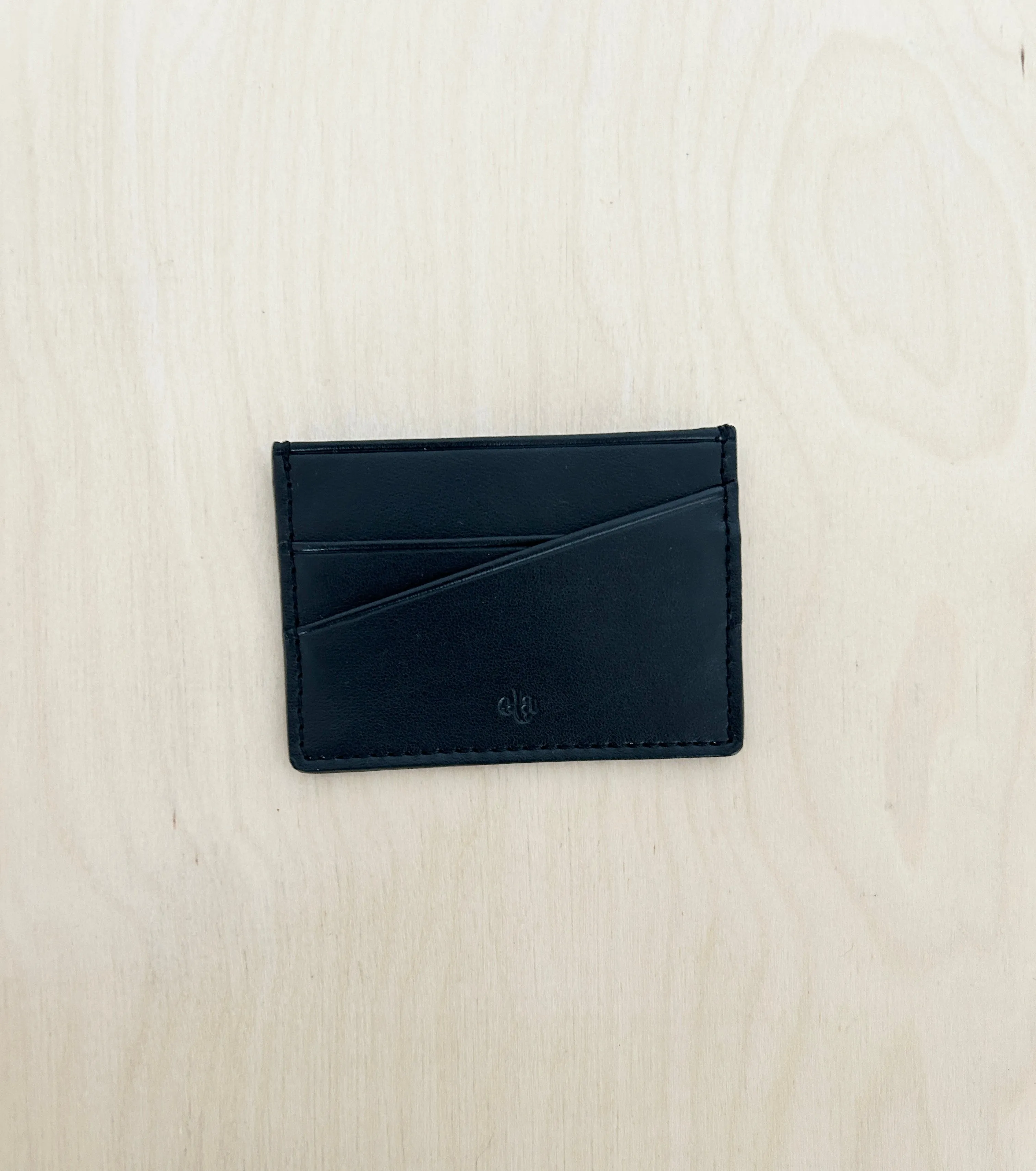 Rock On Apple Leather Cardholder - Black Archive Sale sold by ELA product image thumbnail 2