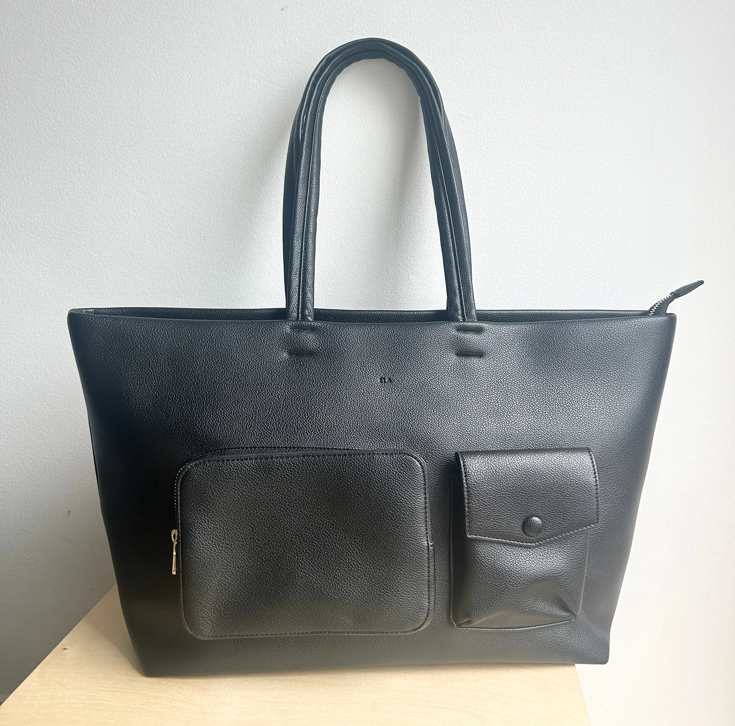 Pocket Tote - Black - Photoshoot Sample sold by ELA