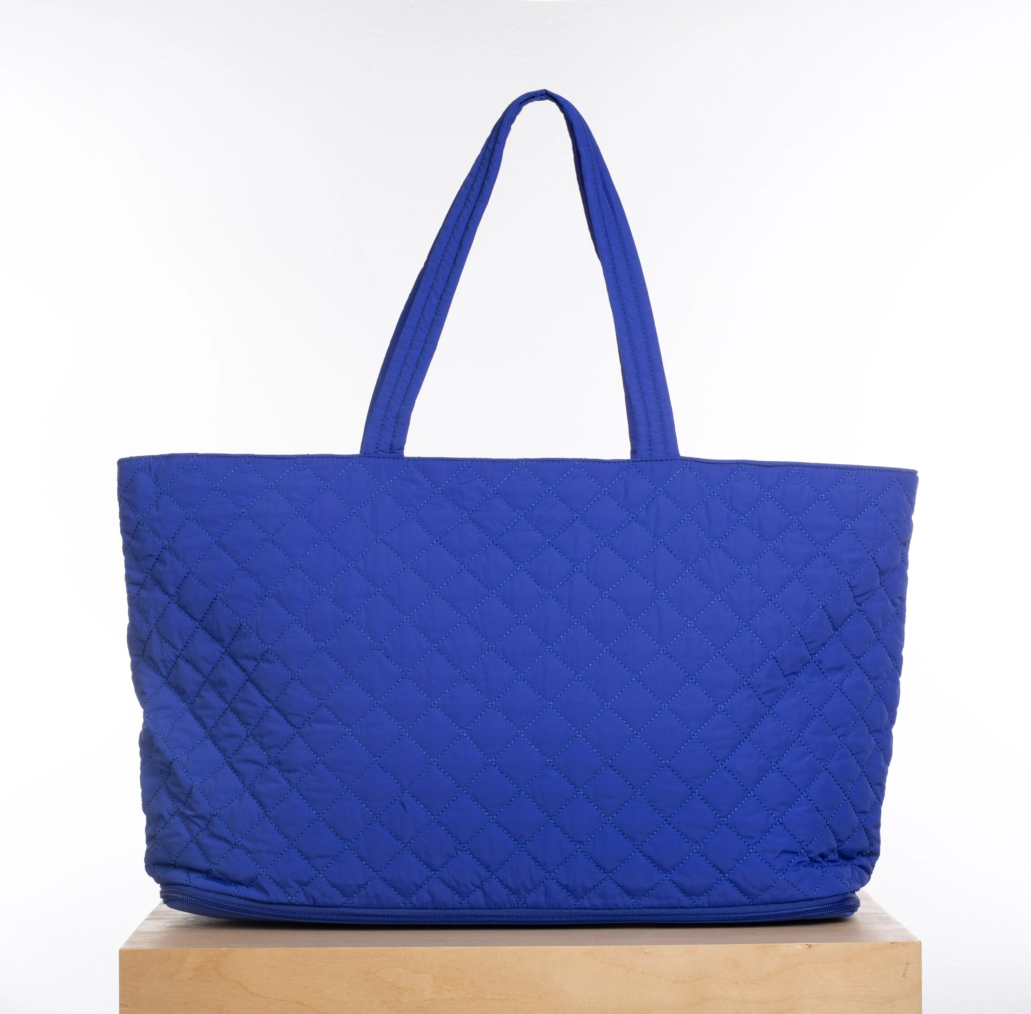Quilted Expandable Tote - Cobalt Archive (sample) sold by ELA