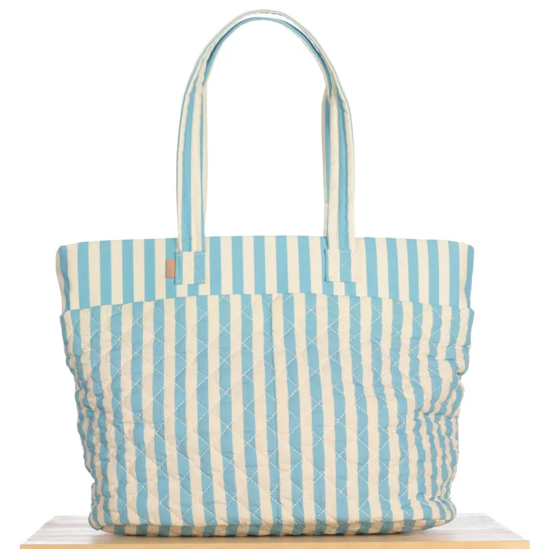 ela x Jillian Harris - New Everyday Tote 2.0 - Stripe Print sold by ELA