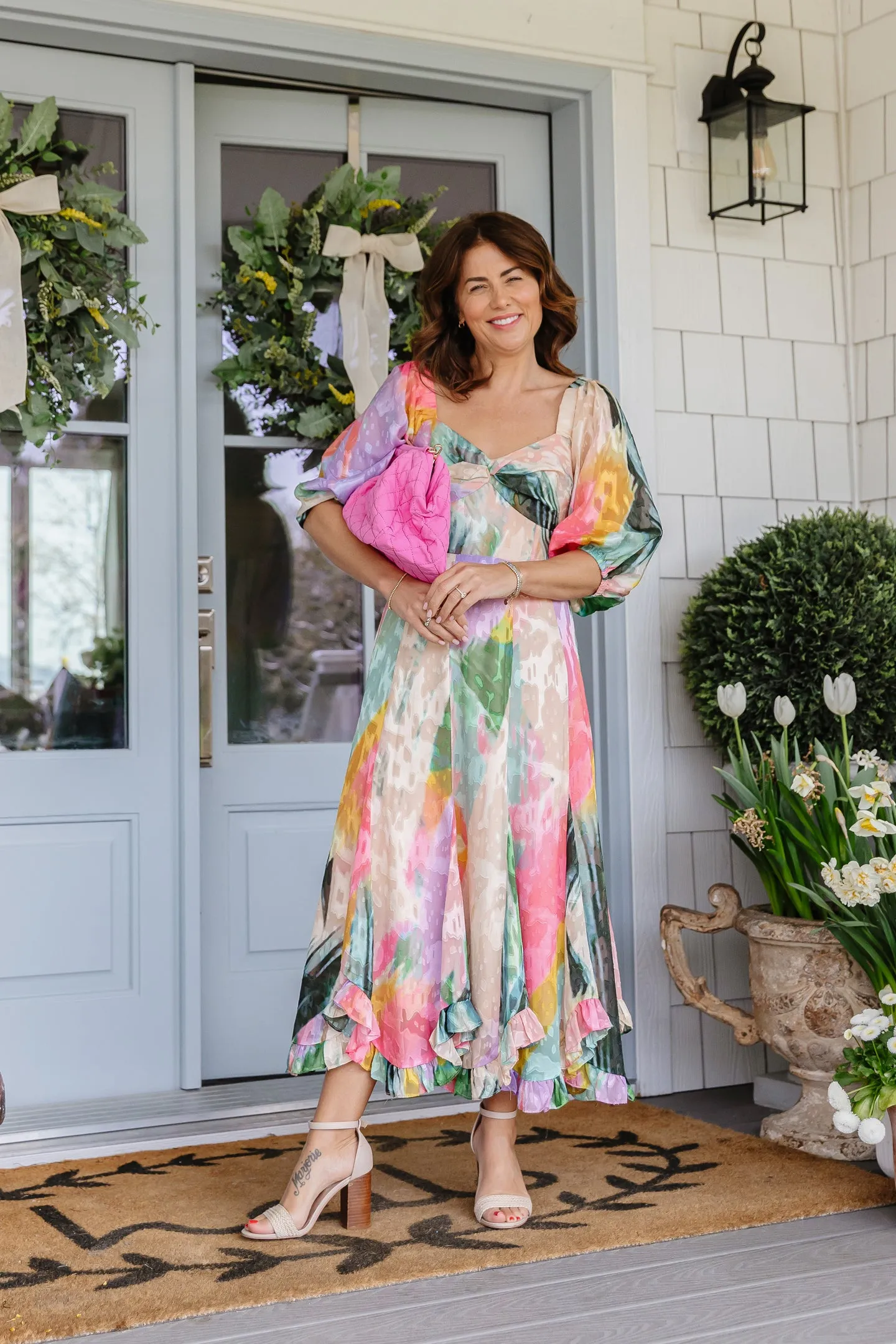 ela x Jillian Harris - Frame Clutch - Pizzazz Pink sold by ELA product image thumbnail 4
