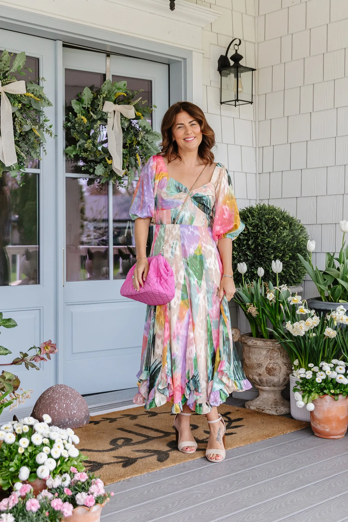ela x Jillian Harris - Frame Clutch - Pizzazz Pink sold by ELA product image thumbnail 3