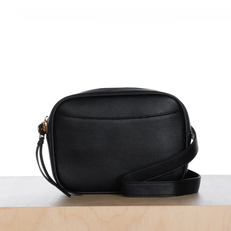 Belt Bag With Front Pocket – Black Pebble sold by ELA