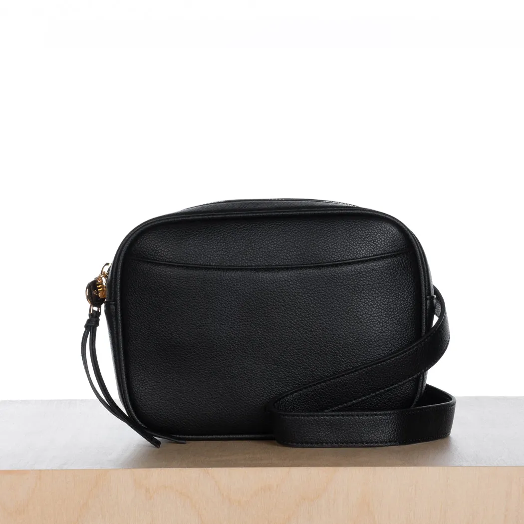 Belt Bag With Front Pocket – Black Pebble sold by ELA