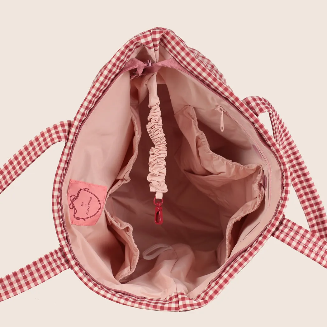 ela x Jillian Harris - Everyday Tote - Red Gingham Print sold by ELA product image thumbnail 4