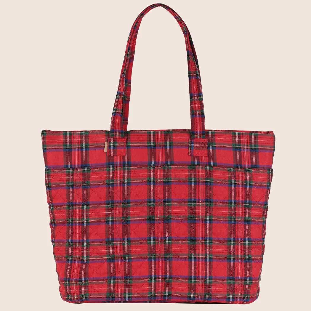 ela x Jillian Harris - Everyday Tote - Plaid Print sold by ELA