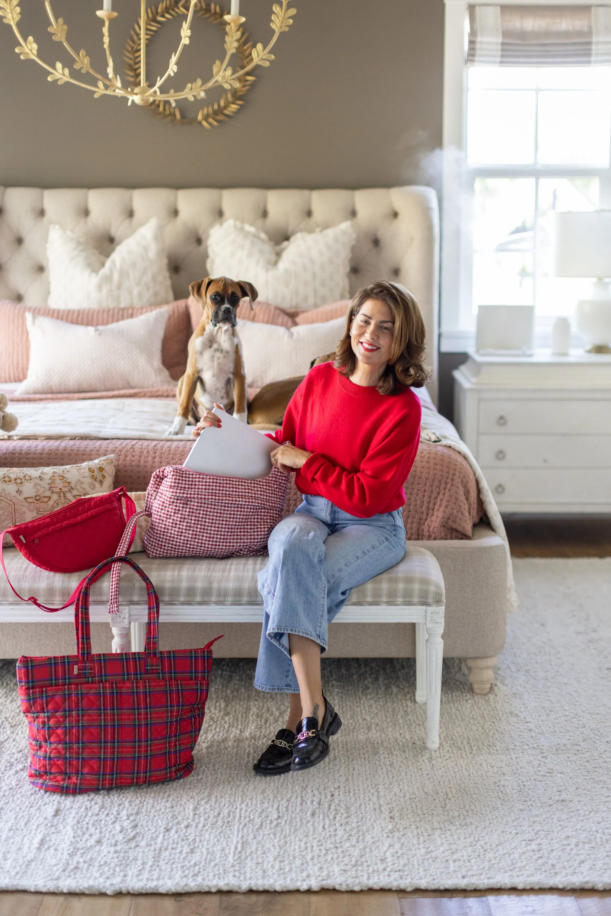 ela x Jillian Harris - Everyday Tote - Plaid Print sold by ELA product image thumbnail 2