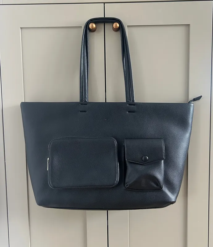 Pocket Tote  - Black (showroom sample) sold by ELA