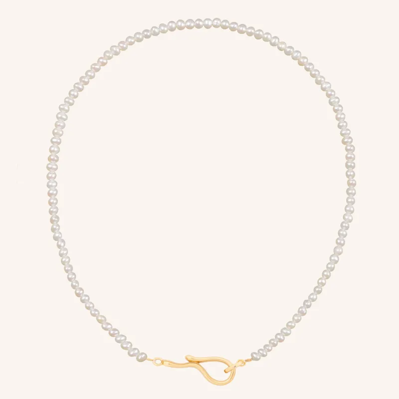 Freshwater Oval Seed Pears with Flow Hook Closure - Sample sold by ELA