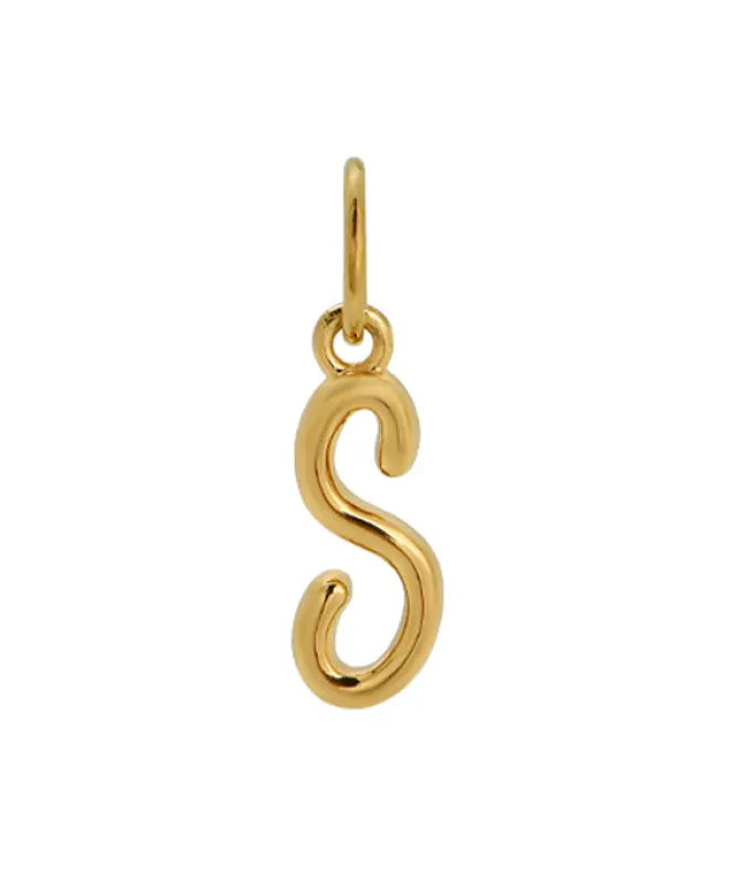 S Cursive Charm - Sample sold by ELA