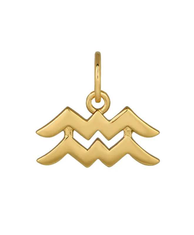 Aquarius Zodiac Charm - Sample sold by ELA